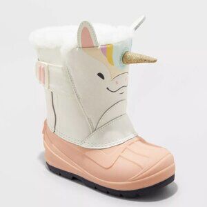 NWT Cat & Jack Unicorn Winter Boots-12K